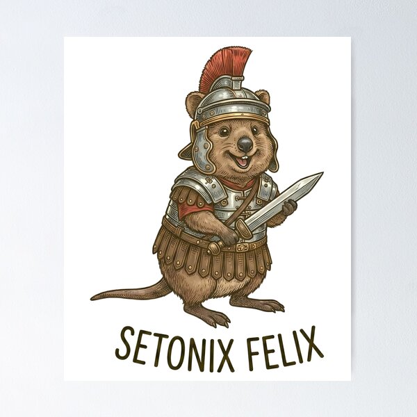 Item preview, Quokka Roman Legionary Warrior designed and sold by k3rstman1.