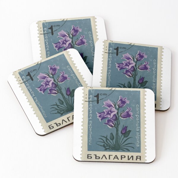 Item preview, Vintage Campanula Alpina Postage Stamp designed and sold by red-amber65.