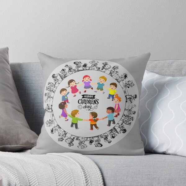 Item preview, Children's Day Kids Circle - Cute Multicultural Kids Illustration. designed and sold by LunaPrintCo.