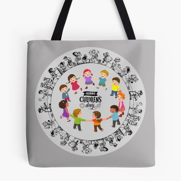 Item preview, Children's Day Kids Circle - Cute Multicultural Kids Illustration. designed and sold by LunaPrintCo.