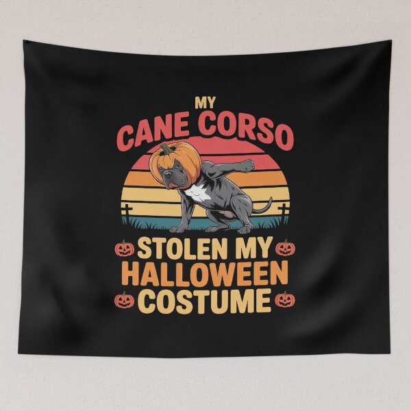Item preview, Cane Corso Stolen My Halloween Costume Dog Carved Pumpkin designed and sold by FndPardaL.