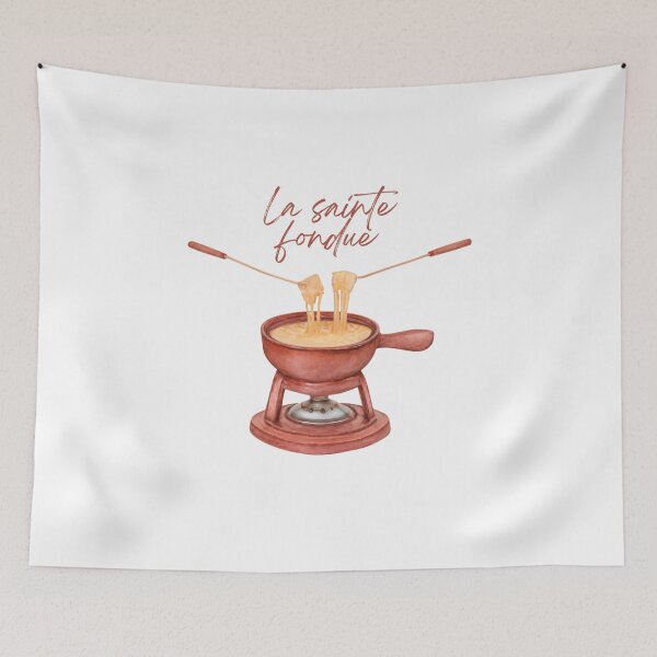Item preview, Vintage Watercolor “Holy Fondue” Artwork designed and sold by Jynnie.
