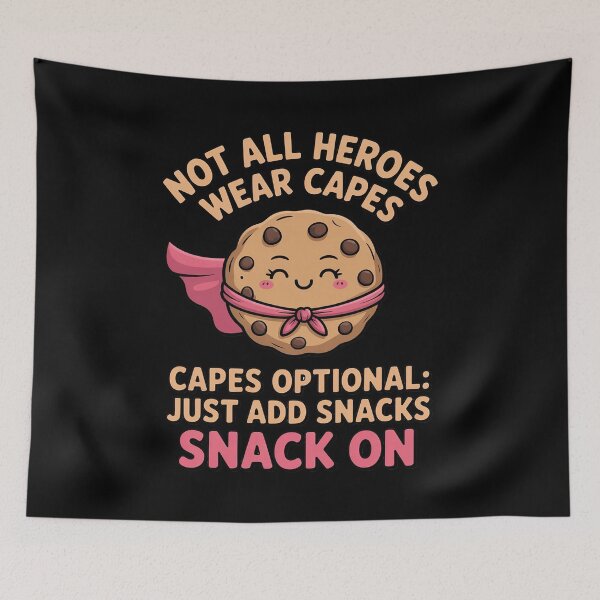 Item preview, Capes Optional Just Add Snacks Comic Snack Hero designed and sold by FndPardaL.