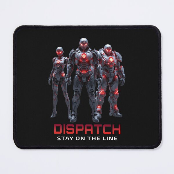 Item preview, DISPATCH – Stay On The Line | Futuristic Cyber Armor Squad Design designed and sold by Graphic Therapist.