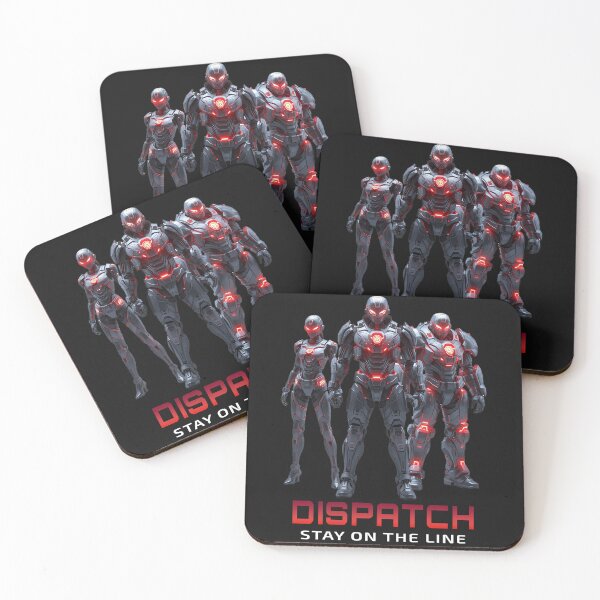 Item preview, DISPATCH – Stay On The Line | Futuristic Cyber Armor Squad Design designed and sold by Graphic Therapist.