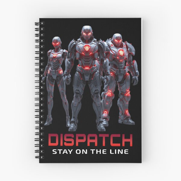Item preview, DISPATCH – Stay On The Line | Futuristic Cyber Armor Squad Design designed and sold by Graphic Therapist.