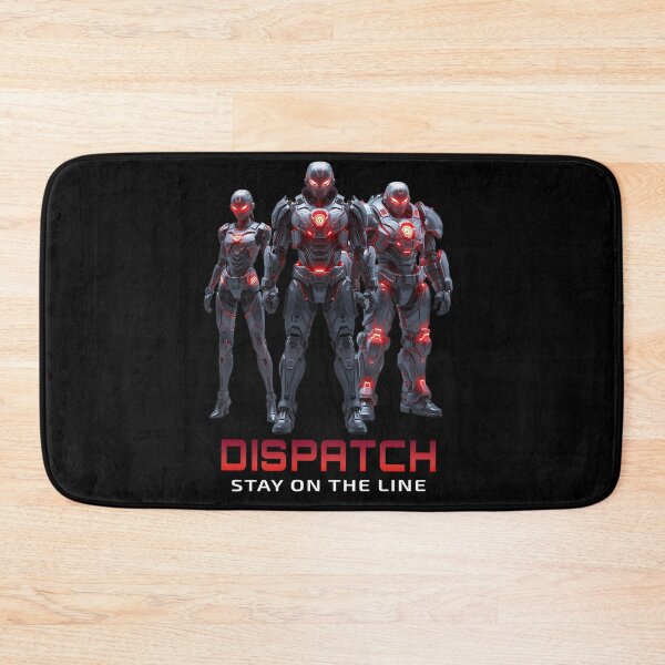 Item preview, DISPATCH – Stay On The Line | Futuristic Cyber Armor Squad Design designed and sold by Graphic Therapist.