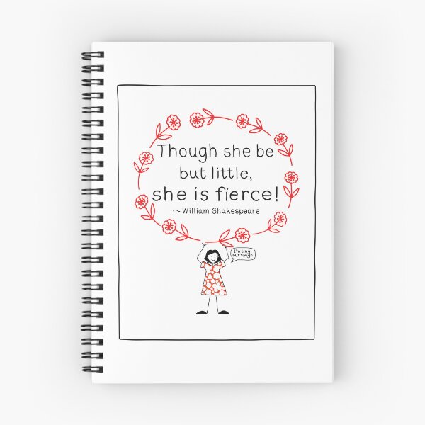 Item preview, Little but Fierce Shakespeare Quote designed and sold by Stick People Designs.