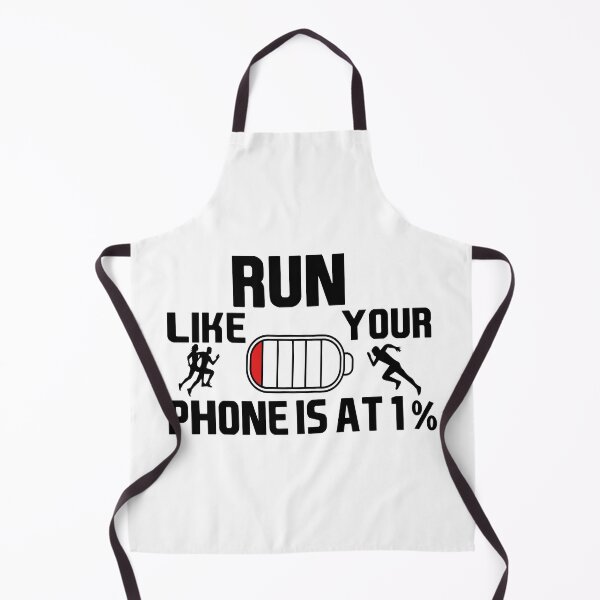 Item preview, Run Like Your Phone Is At 1 Percent Funny Jogging Quote Fitness Humor Gift Idea for Runners designed and sold by karibov.