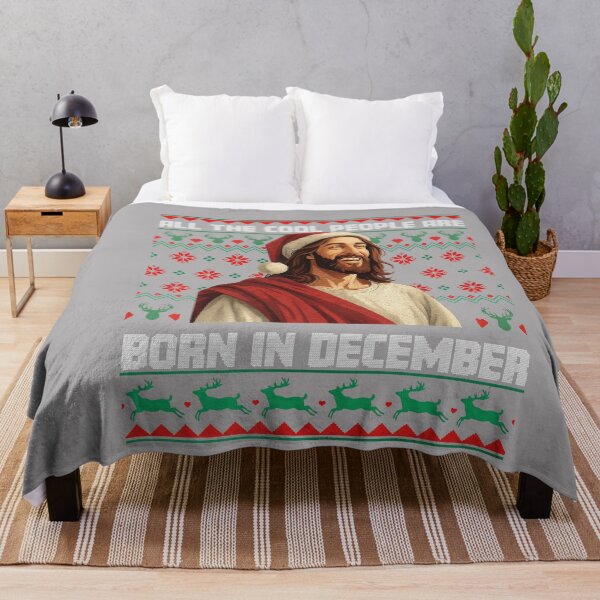 Item preview, All The Cool People Are Born in December Jesus Christian designed and sold by ArleneRowe.