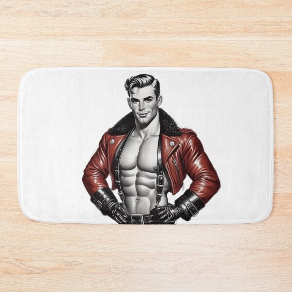 Item preview, Christmas Gay Leather Collection Santa Daddy Gay Leather Pride Graphic Design designed and sold by ItsAKinkThing.