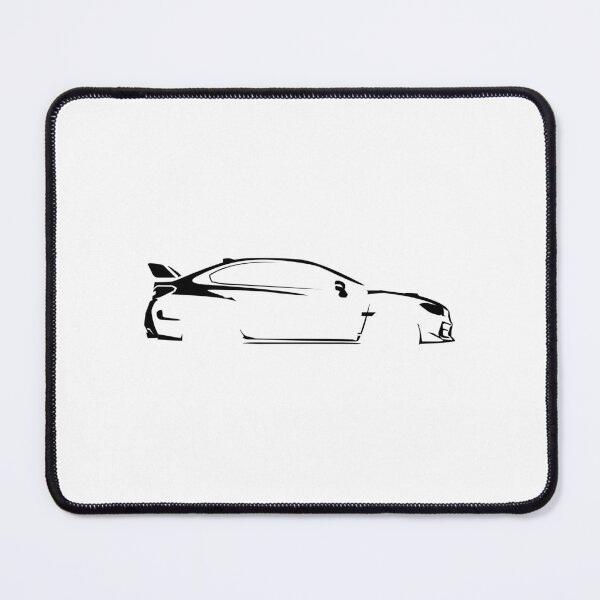 Item preview, WRX VB (2020) Manual 2.4 Turbo – Minimalist Car Silhouette (Black) designed and sold by FearnCreative.