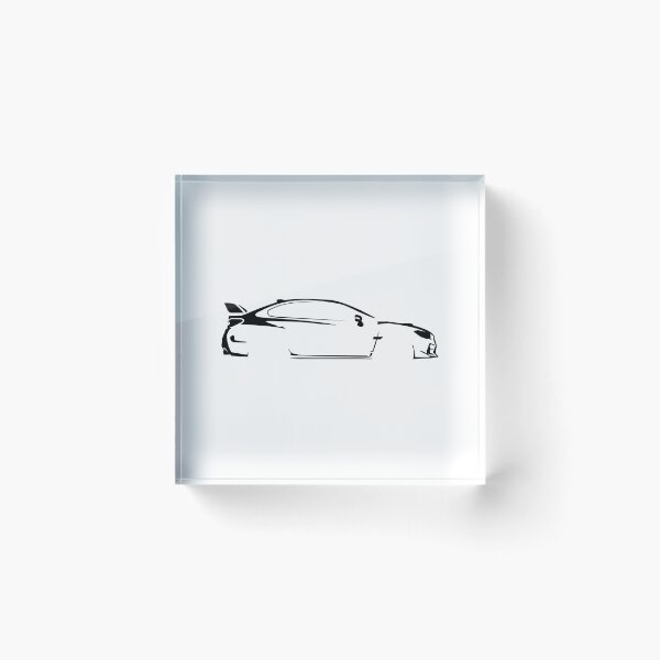 Item preview, WRX VB (2020) Manual 2.4 Turbo – Minimalist Car Silhouette (Black) designed and sold by FearnCreative.