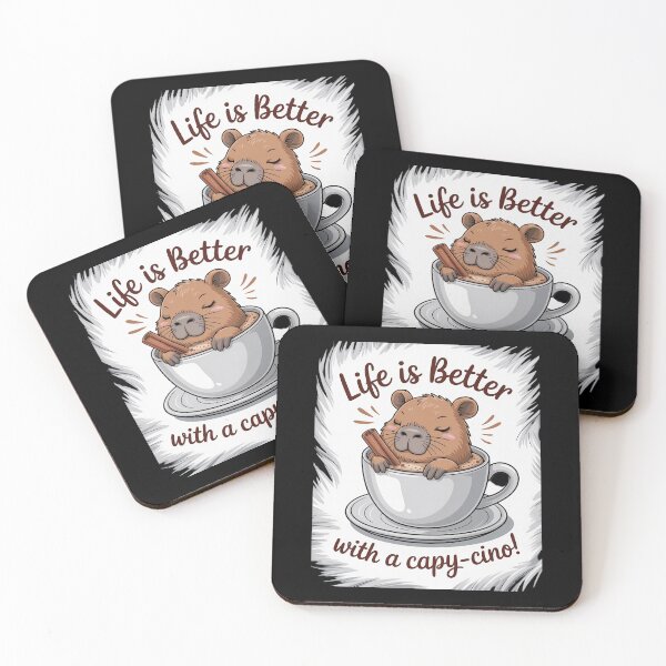 Item preview, Café de capibara - La vida es mejor con un capy-cino - Lindo designed and sold by JaskconLIfe23.