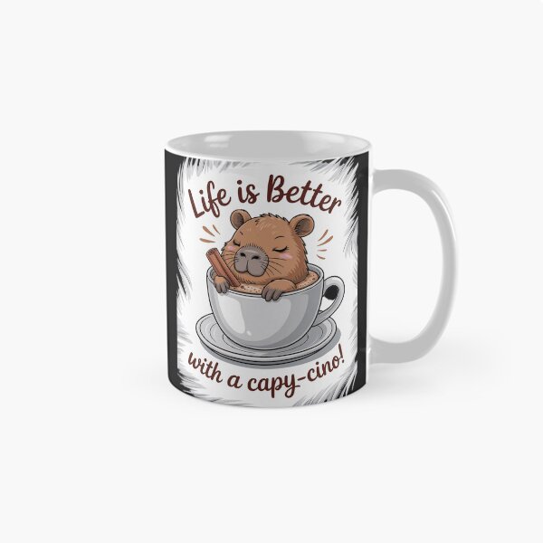 Item preview, Café de capibara - La vida es mejor con un capy-cino - Lindo designed and sold by JaskconLIfe23.