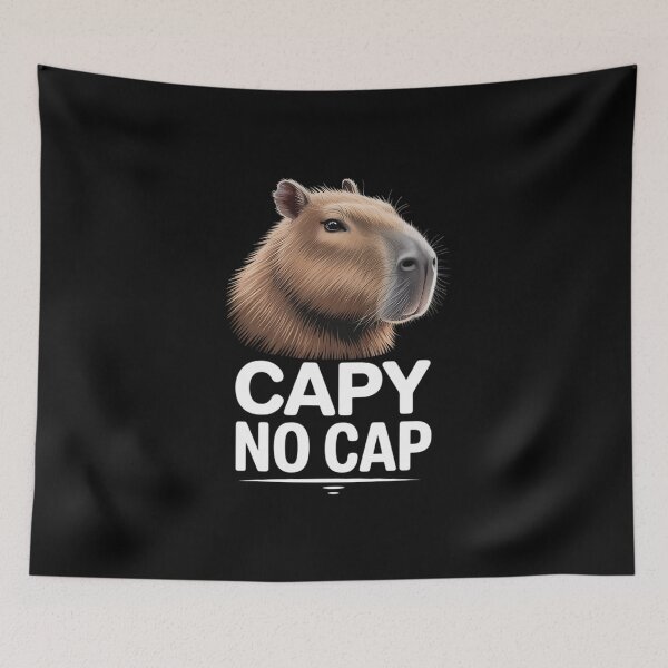 Item preview, Capybara No Cap Capy designed and sold by JaskconLIfe23.