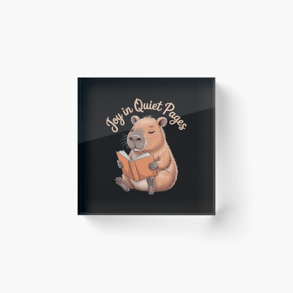 Item preview, Capybara Reading - Joy in Quiet Pages designed and sold by JaskconLIfe23.