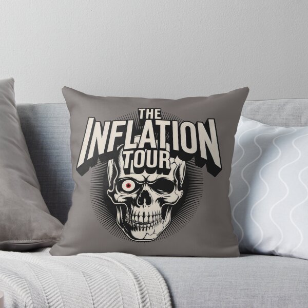 Item preview, The Inflation Tour Skull Target Grunge Poster Design designed and sold by SplashTastic.