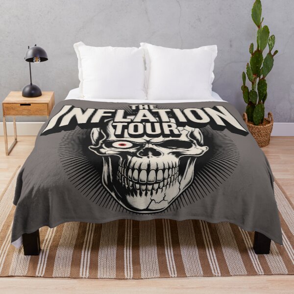 Item preview, The Inflation Tour Skull Target Grunge Poster Design designed and sold by SplashTastic.