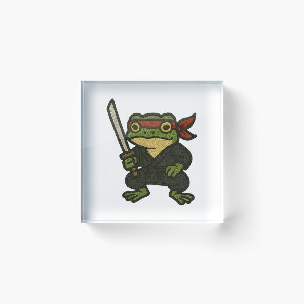 Item preview, Ninja Frog Patch designed and sold by goatshirt.