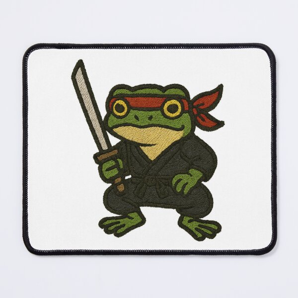 Item preview, Ninja Frog Patch designed and sold by goatshirt.