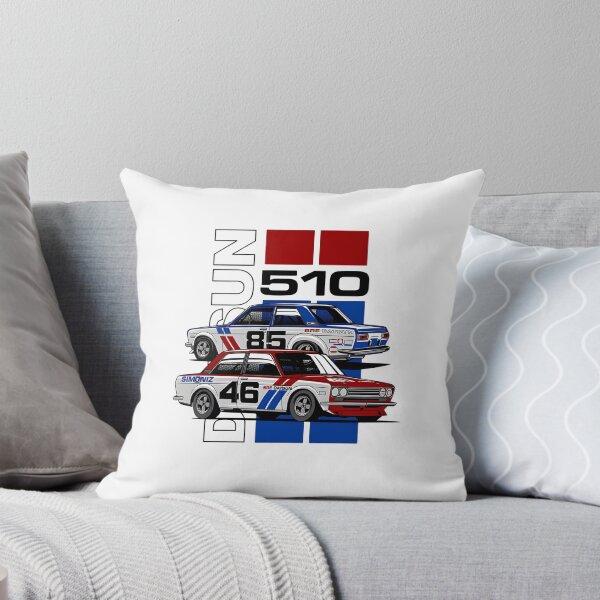 Item preview, BRE Datsun 510 Racing Duo Vintage Motorsport Illustration designed and sold by thundergearshop.