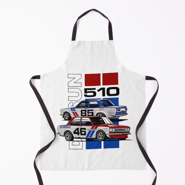 Item preview, BRE Datsun 510 Racing Duo Vintage Motorsport Illustration designed and sold by thundergearshop.