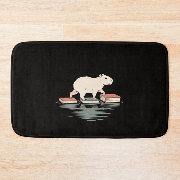 Item preview, Capybara Reading Across Books Over Water  designed and sold by JaskconLIfe23.