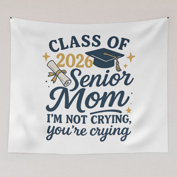 Item preview, Proud Senior Mom Class of 2026 I'm Not Crying You're Crying designed and sold by hemagamo.