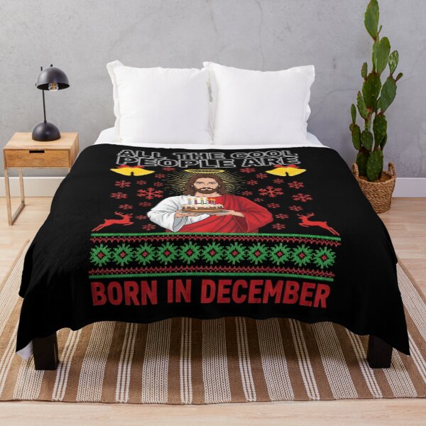 Item preview, Cool People are Born in December Christian Christmas Bday designed and sold by BakeryDozen.