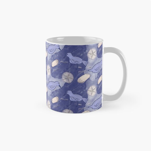 Item preview, Sandpiper and the Sand Dollar Pattern in Navy designed and sold by designsbyklm.