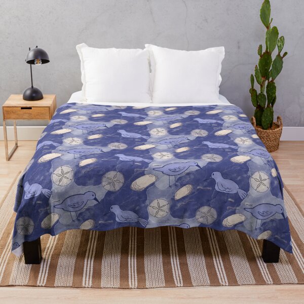 Item preview, Sandpiper and the Sand Dollar Pattern in Navy designed and sold by designsbyklm.