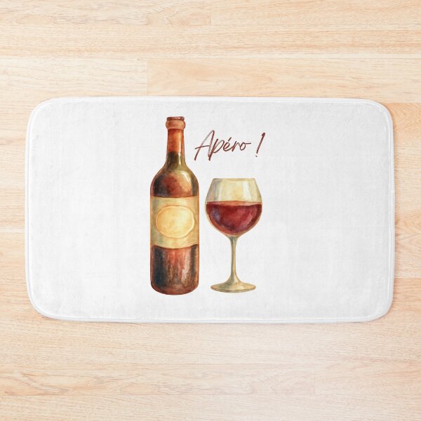 Item preview, Vintage Watercolor – Aperitif! Red Wine designed and sold by Jynnie.