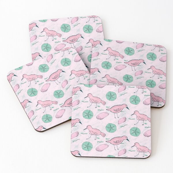 Item preview, Sandpiper and the Sand Dollar Pattern in Pink designed and sold by designsbyklm.