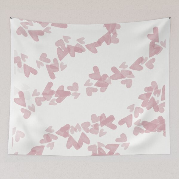 Item preview, Triple Hearts Watercolor Pattern designed and sold by Dreambigdigital.