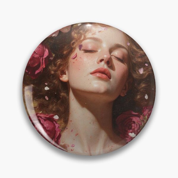 Item preview, Blooming Courage – Rose Goddess Portrait designed and sold by joycrysstudio.