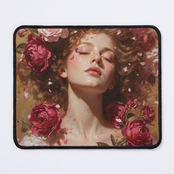 Item preview, Blooming Courage – Rose Goddess Portrait designed and sold by joycrysstudio.