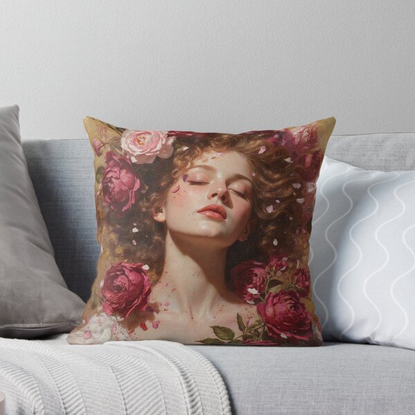 Item preview, Blooming Courage – Rose Goddess Portrait designed and sold by joycrysstudio.