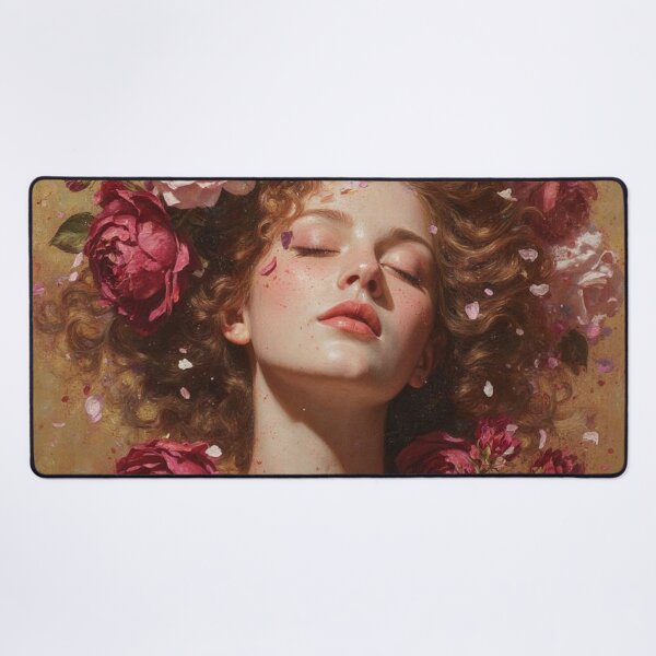 Item preview, Blooming Courage – Rose Goddess Portrait designed and sold by joycrysstudio.