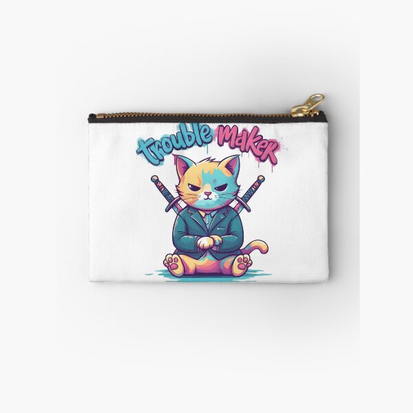 Item preview, cat, naughty, troublemaker, sassy, swords designed and sold by TrueArtVibes.