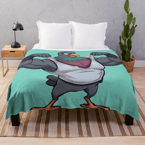 Item preview, Alpha Pigeon Flex – Strong Gym Bro Bird Cartoon designed and sold by Ivy-Triggs.
