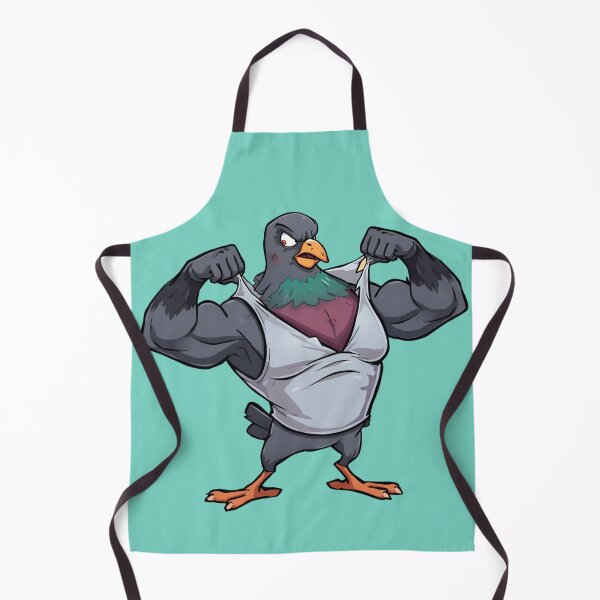 Item preview, Alpha Pigeon Flex – Strong Gym Bro Bird Cartoon designed and sold by Ivy-Triggs.