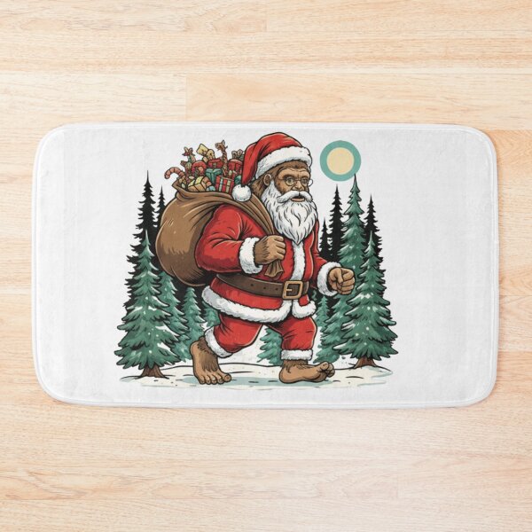 Item preview, Bigfoot Santa Christmas Shirt, Sasquatch Santa Claus Tee, Funny Bigfoot Holiday T-Shirt, Festive Christmas Cryptid designed and sold by Printsouf.