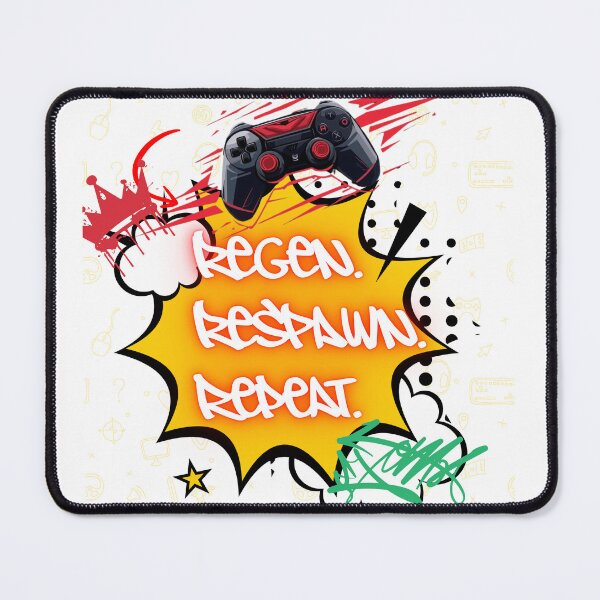 Item preview, REGEN RESPAWN REPEAT Gaming Tee designed and sold by ArtzyAyb.