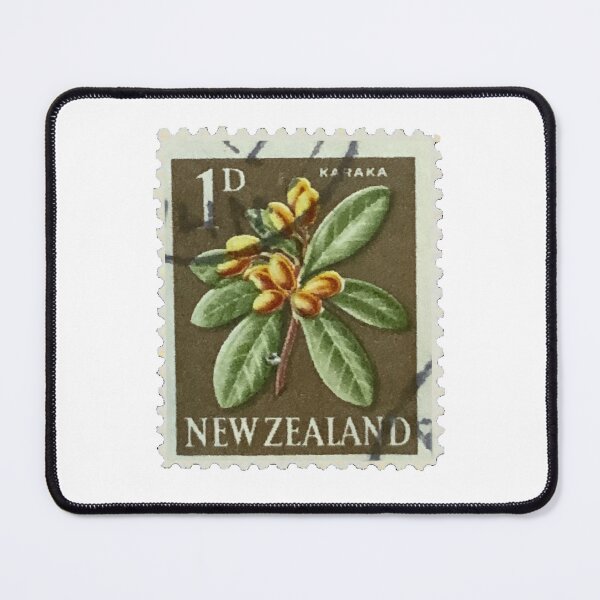 Item preview, Vintage New Zealand Karaka Tree Postage Stamp designed and sold by red-amber65.
