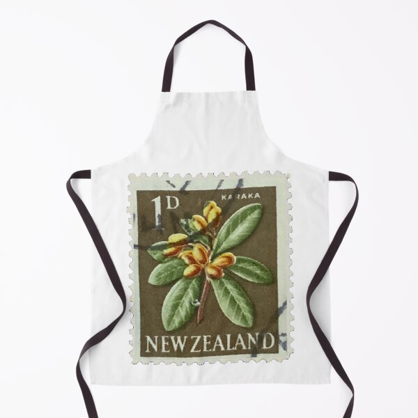 Item preview, Vintage New Zealand Karaka Tree Postage Stamp designed and sold by red-amber65.