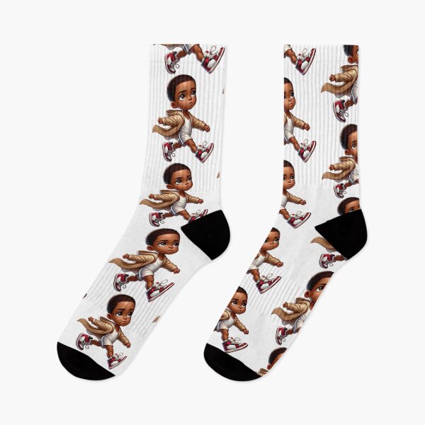 Item preview, Stylish Melanin Boy Walking – Trendy Cool Kid Illustration designed and sold by Lulunza.
