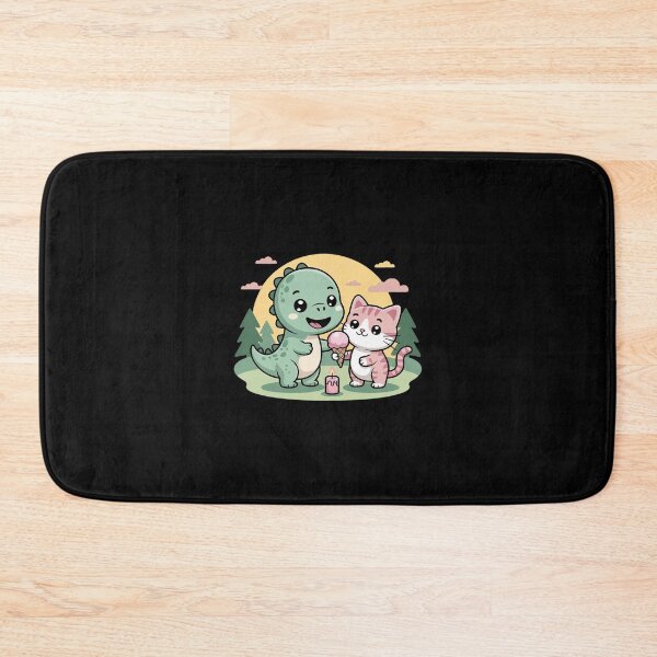 Item preview, Cat Kitten-Girl School-Children Dinosaur Dessert-Ice-Cream designed and sold by TechnicalSara.
