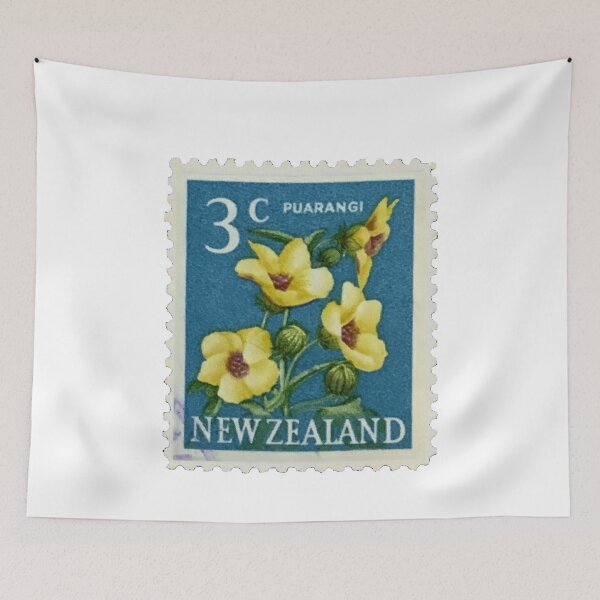 Item preview, New Zealand Flower Of An Hour Puarangi Postage Stamp designed and sold by red-amber65.