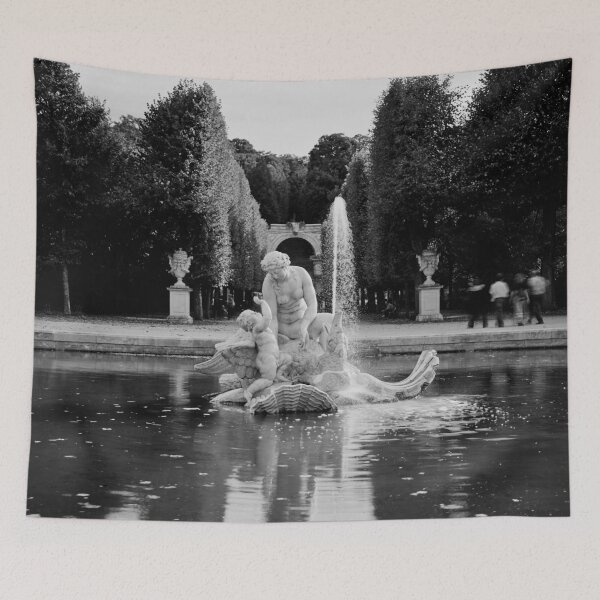Item preview, Naiad Fountains. Schonbrunn Palace Park bw designed and sold by Jouko Lehto Photography.